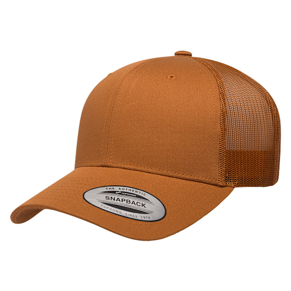 Yupoong Flexfit Retro Snapback Trucker Cap One Size Caramel Caramel One Size