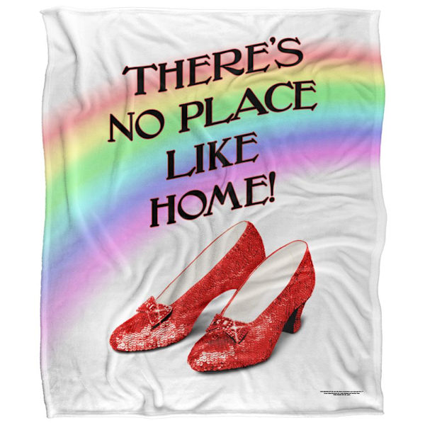 Trollkarlen från Oz Det finns ingen plats som hemma Regnbågsfilt En Multicoloured One Size