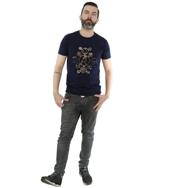 Avengers Infinity War Herr Ikoner Bomull T-shirt XL Marinblå Navy Blue XL