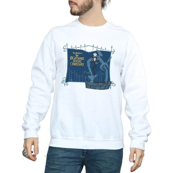 Disney Herr Nightmare Before Christmas Jack And The Well Sweatshirt White XL