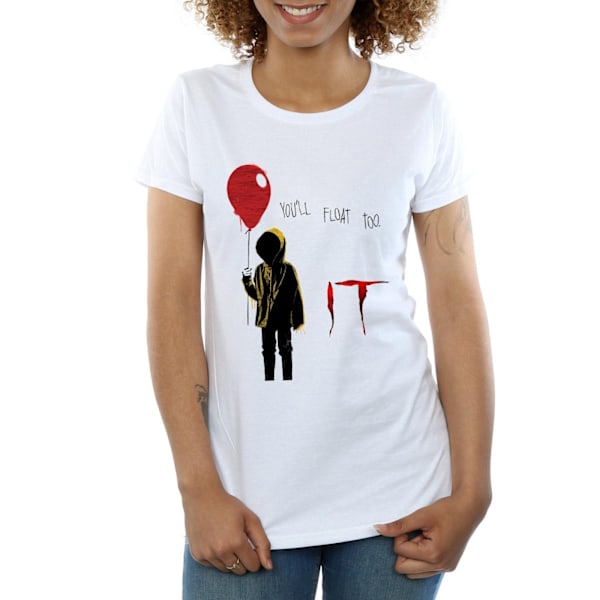 It Womens/Ladies Georgie Float Bomull T-shirt M Vit White M