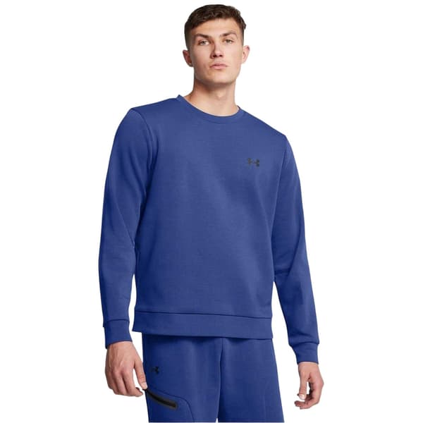 Under Armour Herr Fleece Regular Sweatshirt M Tech Blå/Svart Tech Blue/Black M