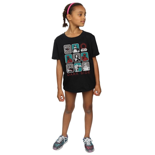 Star Wars Girls The Last Jedi Dark Side Multi Character Bomull Black 9-11 Years