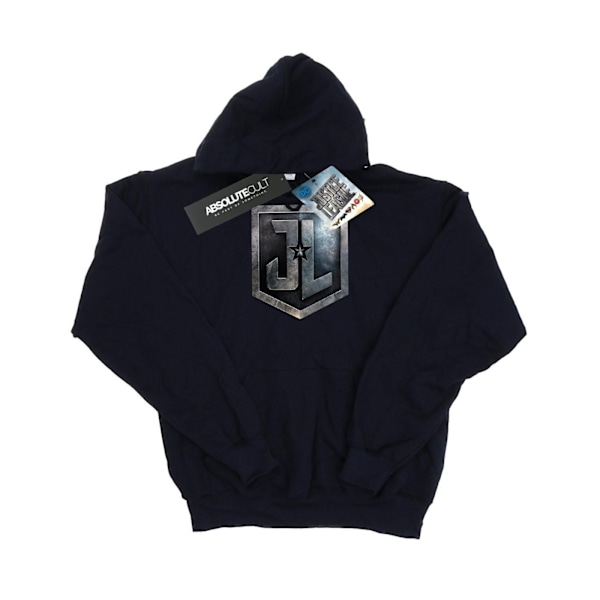 DC Comics Girls Justice League Movie Shield Hoodie 5-6 år Marinblå Navy Blue 5-6 Years