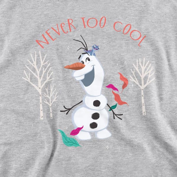 Frost Barn/Barn Aldrig För Cool Olaf Heather Pullover Hood Athletic Heather 5-6 Years
