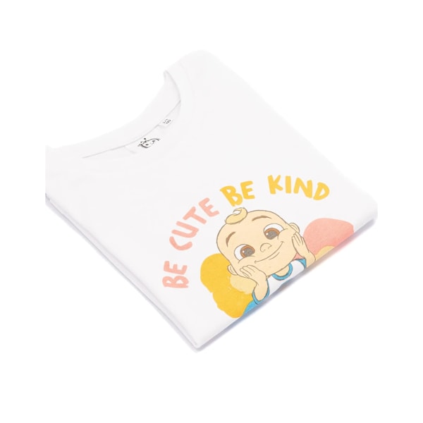 Cocomelon flickor vara söta vara snälla långärmad T-shirt 12-18 månader White 12-18 Months