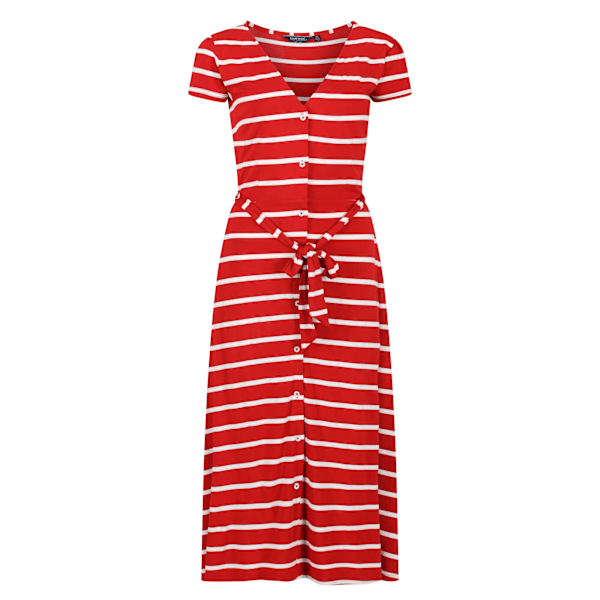 Regatta Womens/Ladies Maisyn Stripe Shirt Dress 18 UK True Red/ True Red/White 18 UK