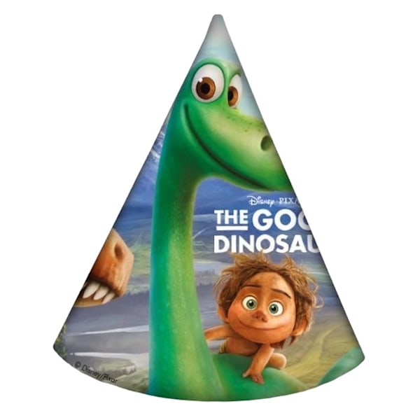 The Good Dinosaur Logo Partyhatt (6-pack) En Storlek Flerfärgad Multicoloured One Size
