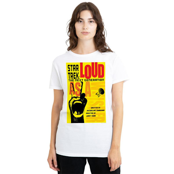 Star Trek Unisex Vuxen The Next Generation Säsong 2 Avsnitt 5 T-shirt White M