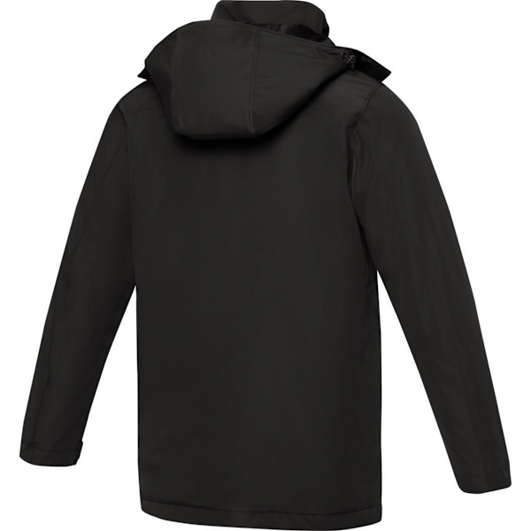 Elevate Life Mens Hardy Insulated Parka L Solid Black Solid Black L