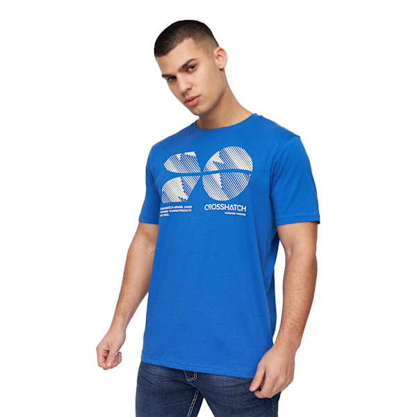 Crosshatch Sneepy T-shirt för män (5-pack) L Marinblå/Salvia/Grå/Blå Navy/Sage/Grey/Blue/Cream L