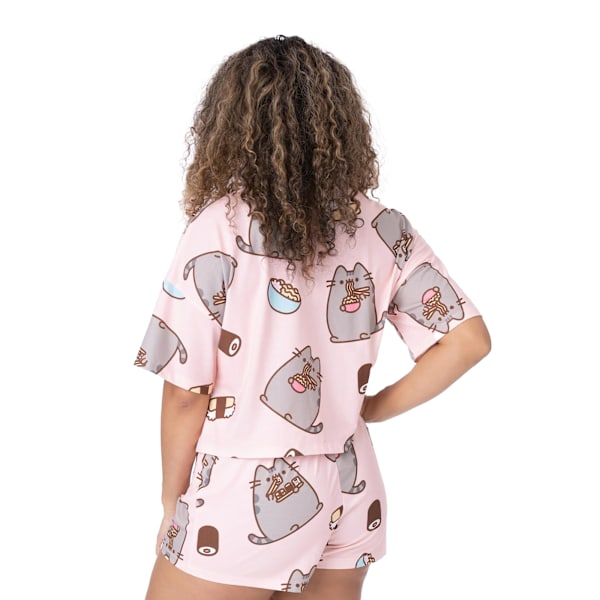 Pusheen Dam/Dam Kort Pyjamasset S Rosa Pink S