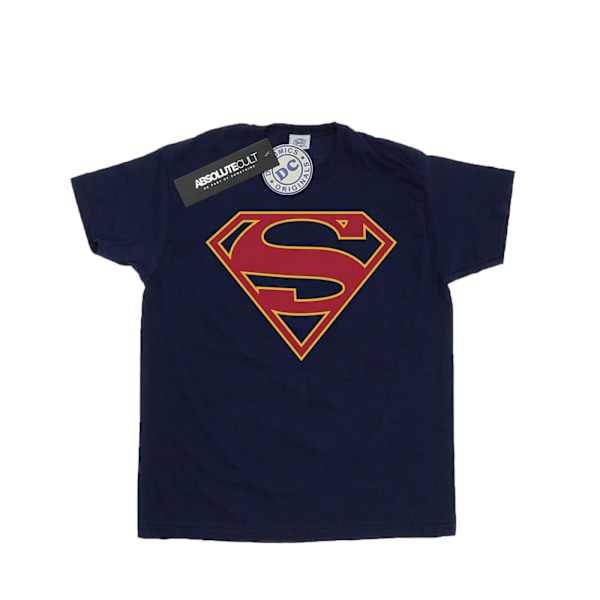 DC Comics Supergirl Logo T-shirt L Marinblå Navy Blue L