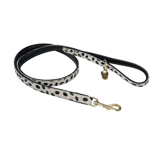 Digby & Fox Leopardmönstrad läderkoppel för hund, en storlek, brun/tan Brown/Tan One Size