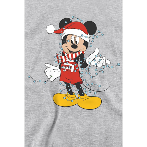 Disney Unisex Vuxen Musse Pigg Julljus Sweatshirt XL Sport Heather XL