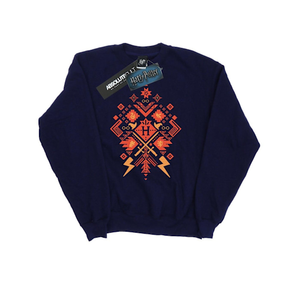 Harry Potter Jul Fair Isle Sweatshirt M Marinblå Navy Blue M