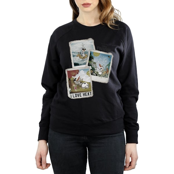 Frozen Dam/Damer Olaf Polaroid Sweatshirt S Svart Black S