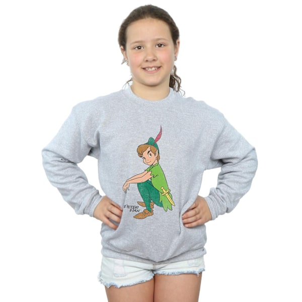 Disney Girls Peter Pan Classic Peter Sweatshirt 12-13 år Spo Sports Grey 12-13 Years