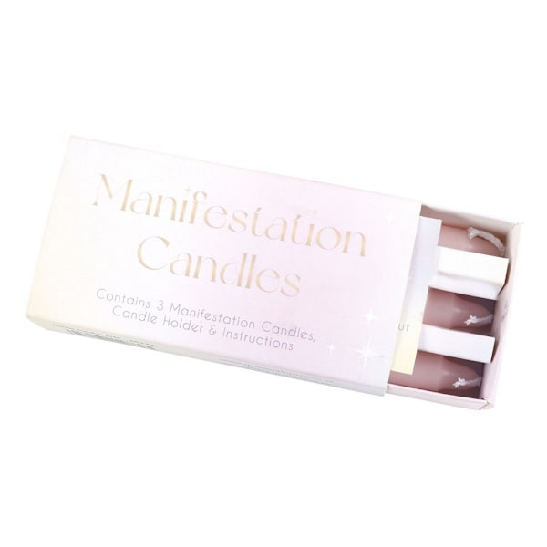 Something Different Manifestation Spell Candles Set (3-pack) Pink One Size