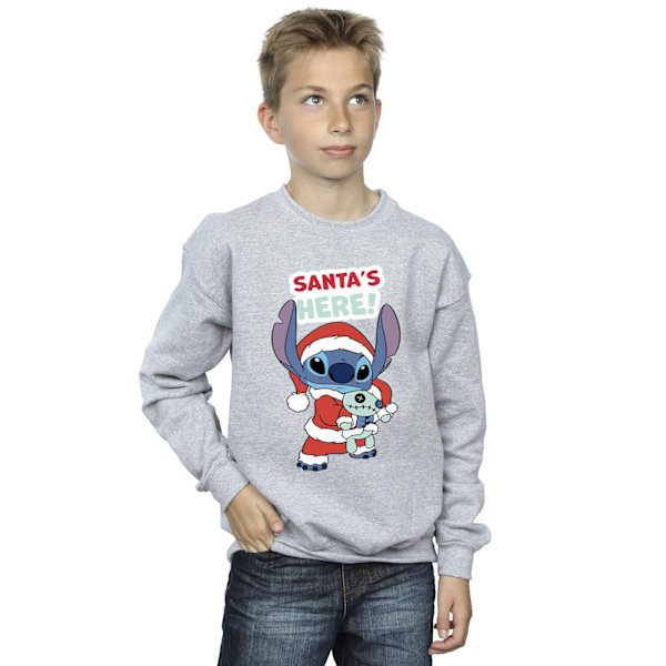 Disney Boys Lilo & Stitch Santa´s Here Sweatshirt 5-6 år Spo Sports Grey 5-6 Years