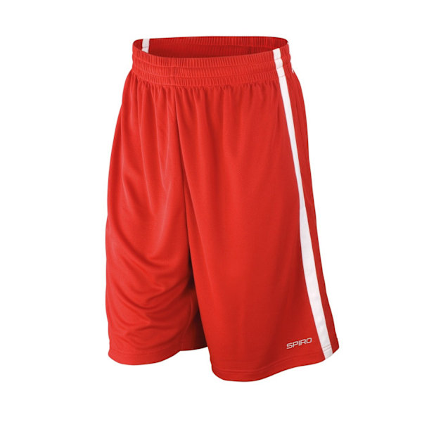 Spiro Herr Basket Shorts XL Röd/Vit Red/White XL