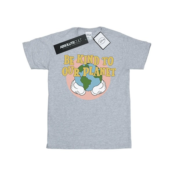 Disney Boys Mickey Mouse Be Kind To Our Planet T-Shirt 12-13 År Sports Grey 12-13 Years