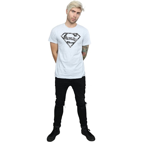Superman Herr Marmorlogotyp T-shirt XXL Sports Grey Sports Grey XXL