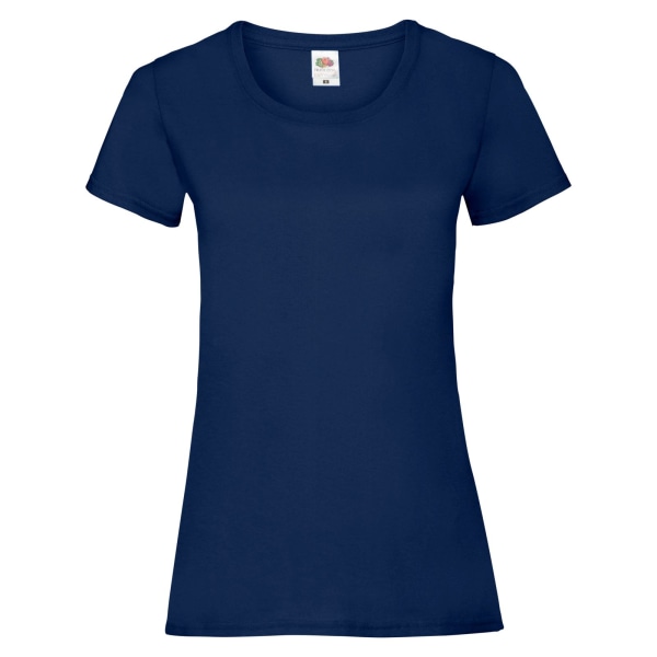 Fruit Of The Loom Dam/Kvinnors Lady-Fit Valueweight Kortärmad T-shirt Navy 2XL