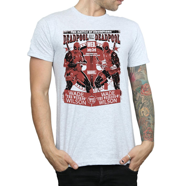 Marvel herr Deadpool Vs Deadpool T-shirt 3XL Sports Grey Sports Grey 3XL