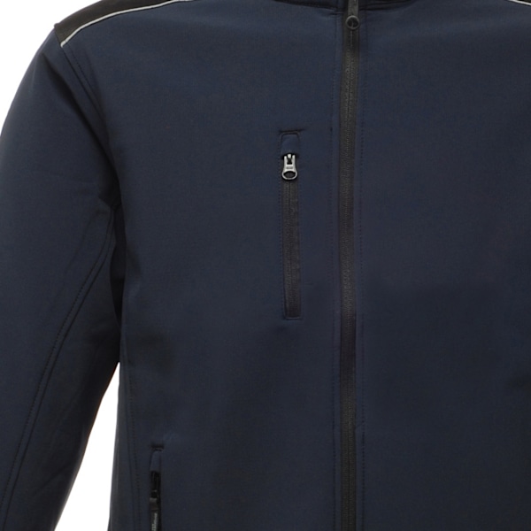 Regatta Sandstorm slitstark arbetskläder Softshell jacka (vattenavvisande) för män Navy/Black M