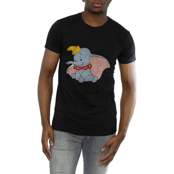 Dumbo Herr Klassisk bomull T-shirt 3XL Svart Black 3XL