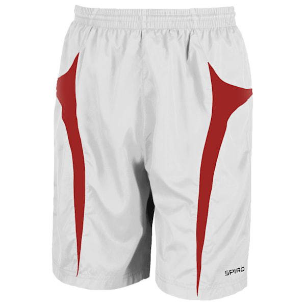 Spiro Herr Micro-Team Sports Shorts XL Vit/Röd White/Red XL