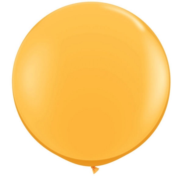 Qualatex 5 tum enkla latexpartyballonger (förpackning om 100) (48 färger) Goldenrod One Size