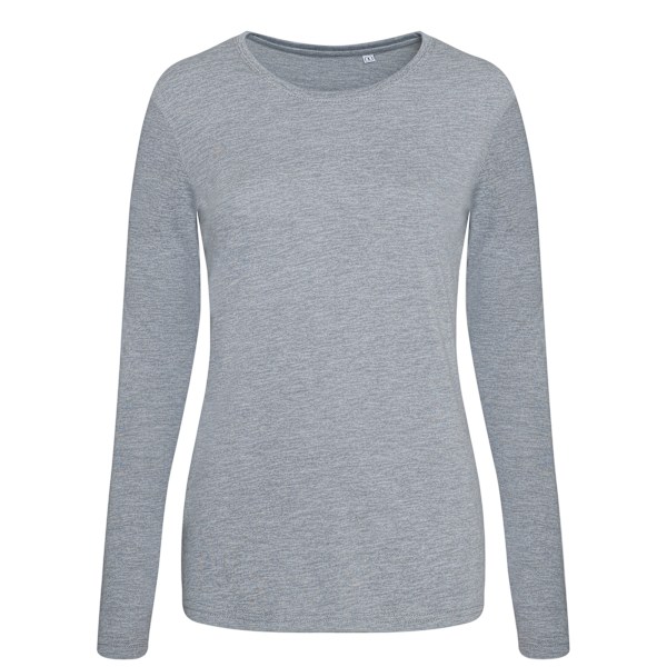 AWDis Dam/Kvinnor Girlie Långärmad Tri-Blend T-Shirt XL Heather Grey Heather Grey XL