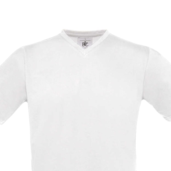 B&C Herr Exact V-ringad T-shirt M Vit White M