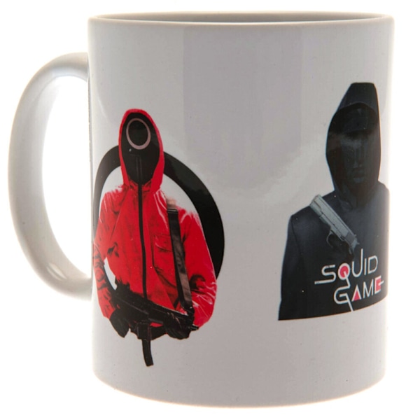 Squid Game Arbetarmugg En Storlek Vit/Röd/Svart White/Red/Black One Size