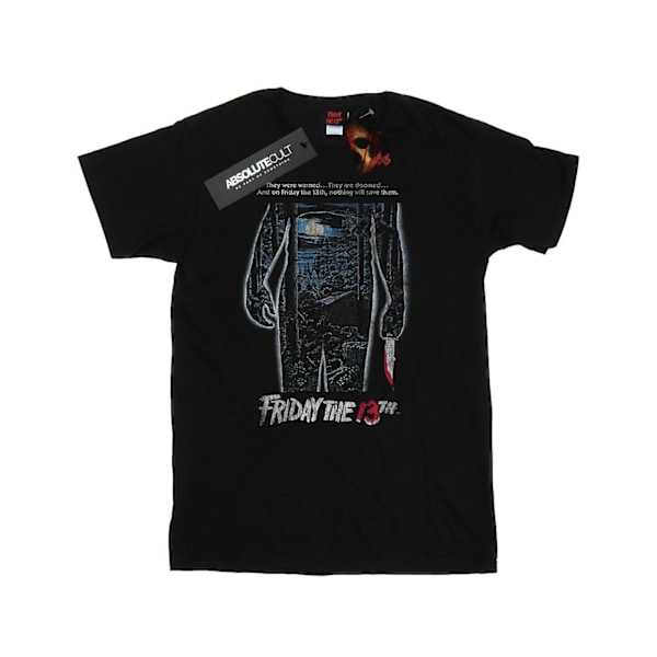 Fredag den 13:e Herr Distressed Poster T-Shirt M Svart Black M