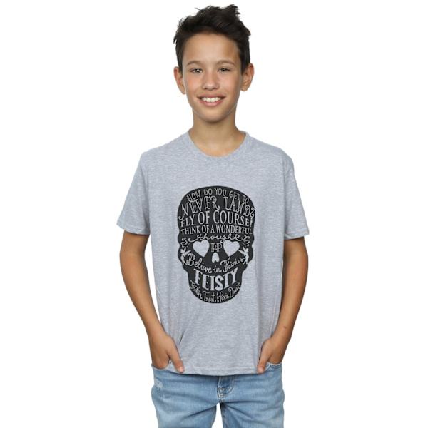 Disney Boys Tinker Bell Skull T-Shirt 7-8 år Sports Grey Sports Grey 7-8 Years