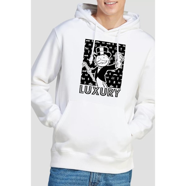 Monopol Herr Hoodie M Vit White M