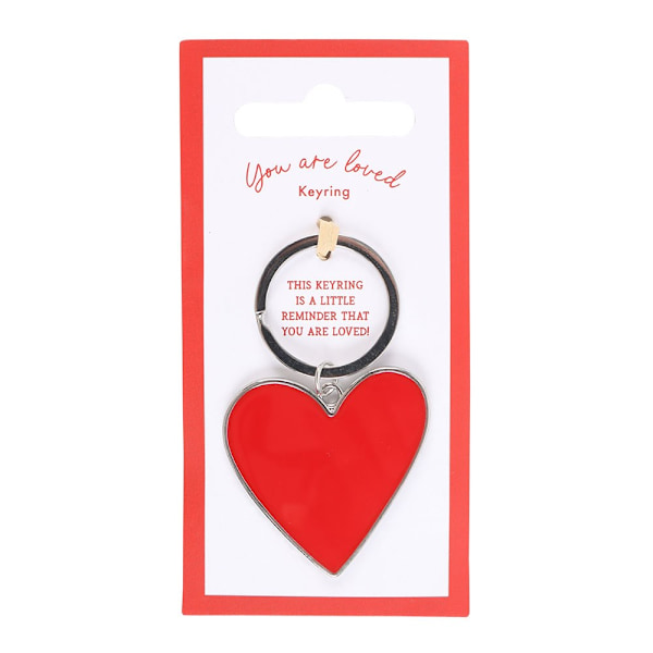 Something Different You Are Loved Hjärta Nyckelring One Size Röd Red One Size