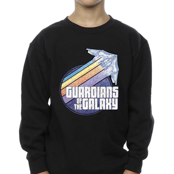 Guardians Of The Galaxy Boys Badge Rocket Sweatshirt 7-8 år Black 7-8 Years