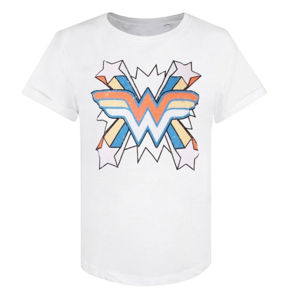 Wonder Woman Dam/Dam Burst T-shirt L Vit/Blå/Rosa White/Blue/Pink L