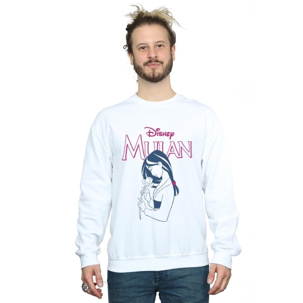 Disney Herr Mulan Magnolia Line Sweatshirt S Vit White S