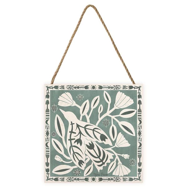 Nina Pace Frosted Branches Träblock One Size Vit/Grön White/Green One Size