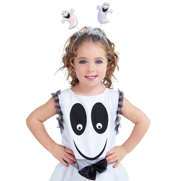 Bristol Novelty Barn/Barn Ghost Bopper Hårband Storlek W White/Silver One Size