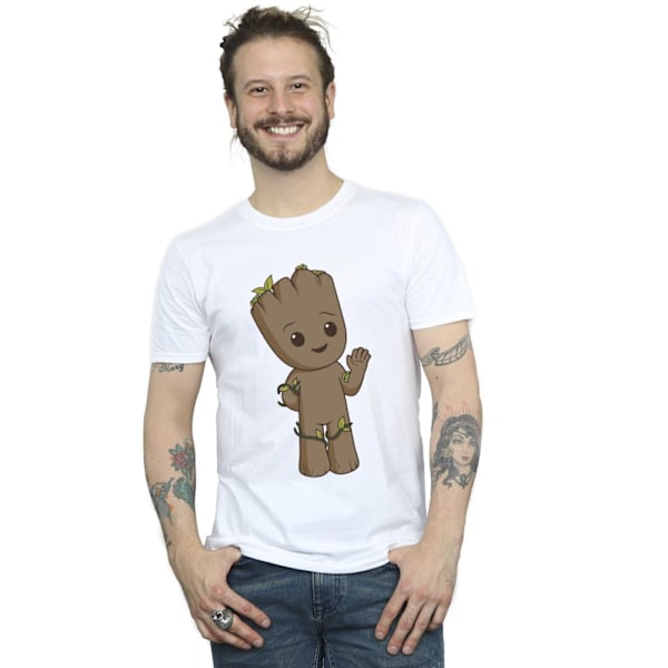 Marvel Mens I Am Groot Cute Groot T-Shirt XL Vit White XL