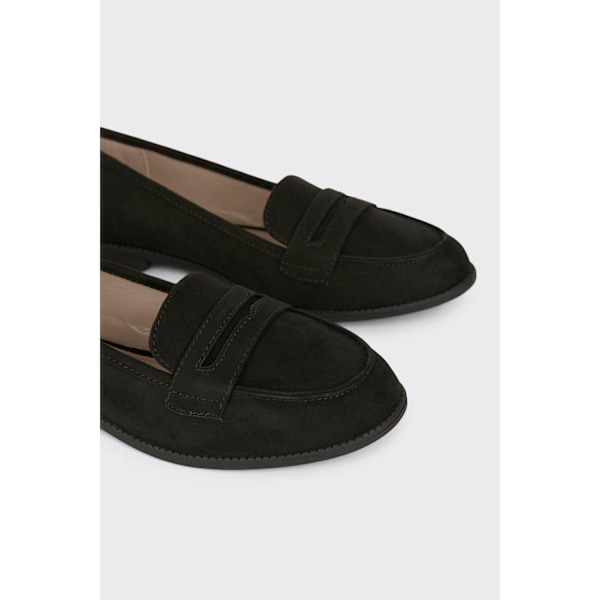Dorothy Perkins Dam/Damskor Lara Penny Wide Loafers 4 UK Natu Natural Black 4 UK