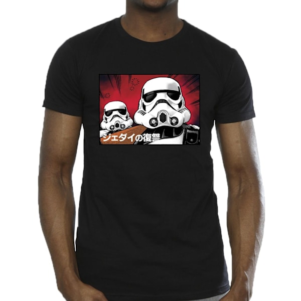 Star Wars Stormtrooper japansk T-shirt för män 3XL svart Black 3XL