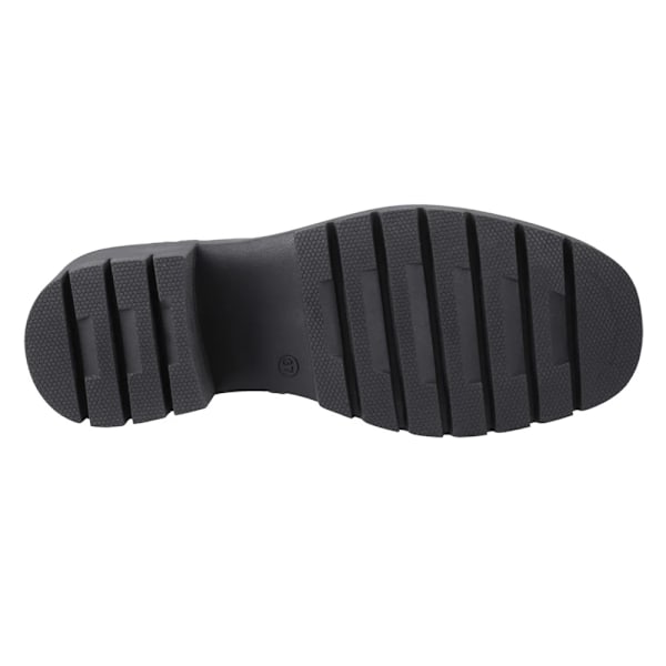 POD Dam/Kvinnor Lillian Ankelstövletter med Klack i Läder 5.5 UK Sva Black 5.5 UK