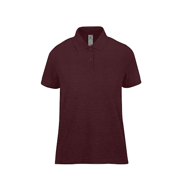 B&C Dam/Kvinna My Polo Shirt 12 UK Heather Burgundy Heather Burgundy 12 UK